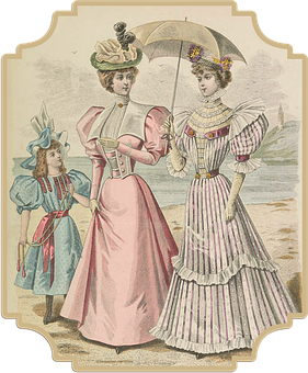 Victorian Ladies Promenade Fashion