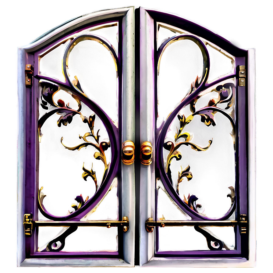 Victorian Scrollwork Gate Png 05242024