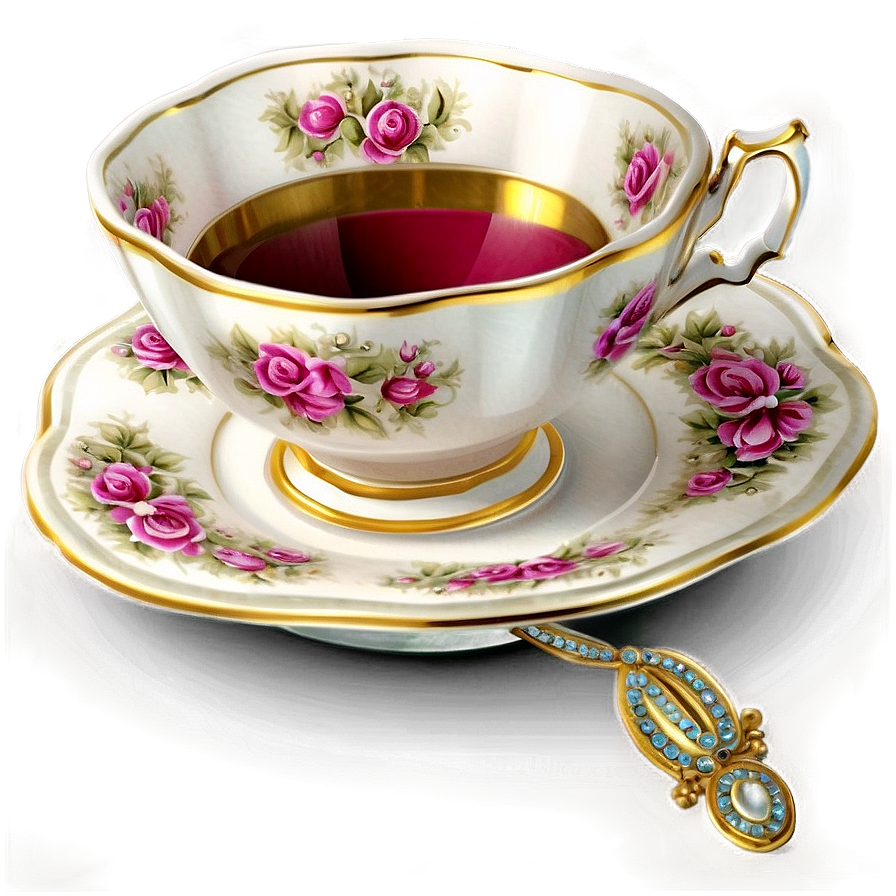 Victorian Tea Cup Grace Png 45