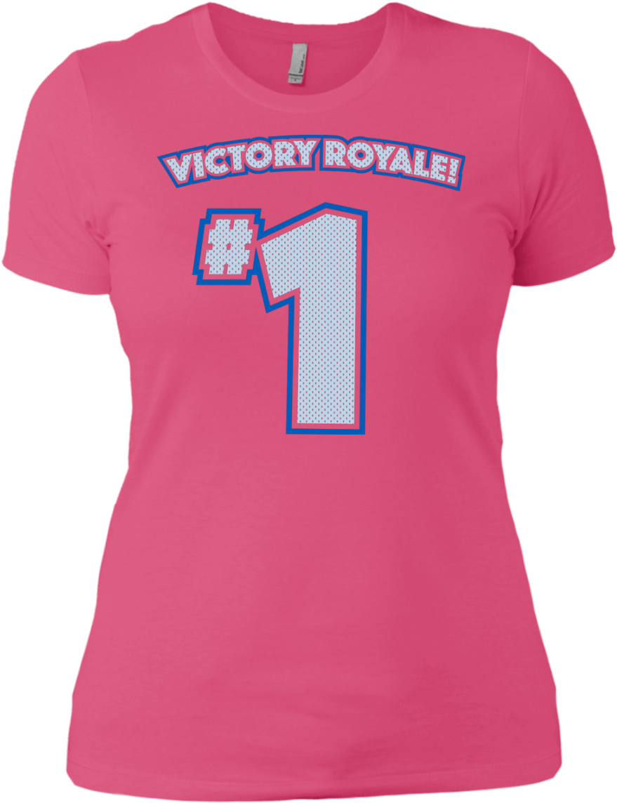 Victory Royale Number One Pink Tshirt