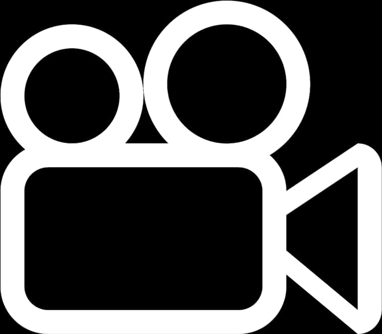 Video Camera Icon Blackand White