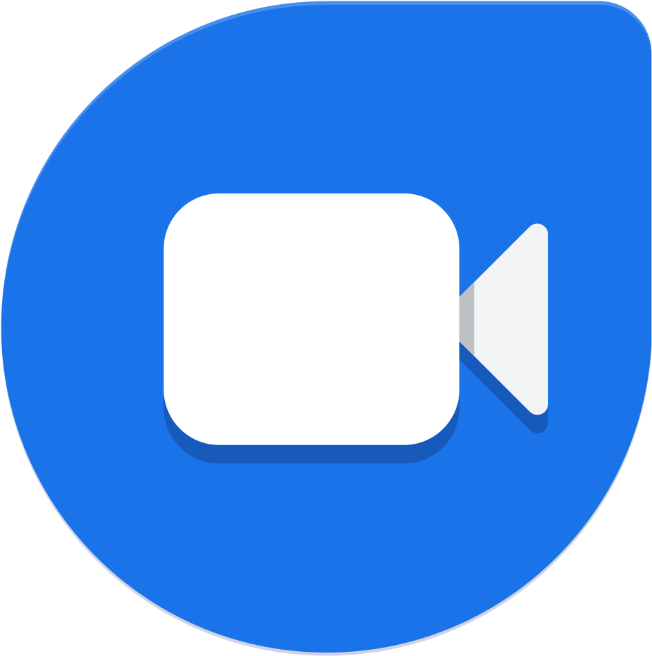 Video Camera Icon Blue Background