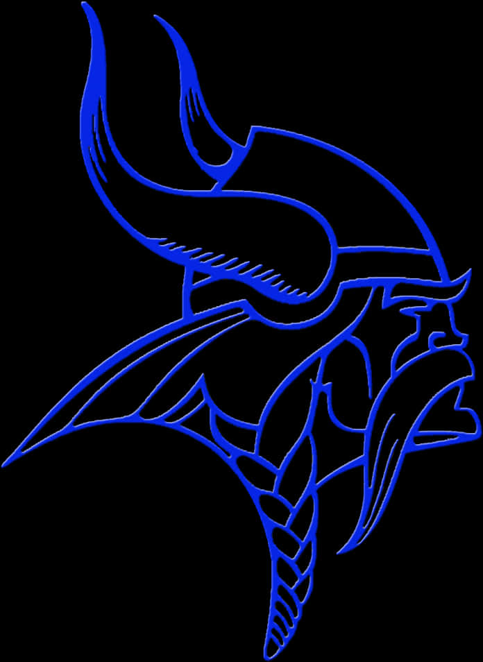 Viking Helmet Outline Graphic