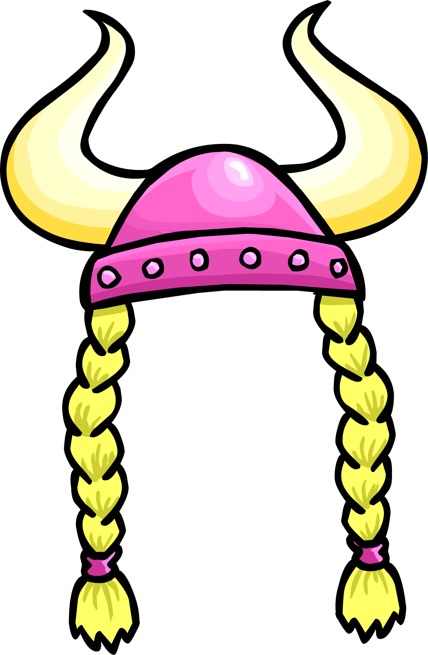 Blonde Hair With Braid Clip Art Images Gallery - Female Viking Helmet Clipart, HD Png Download PNG with transparent background