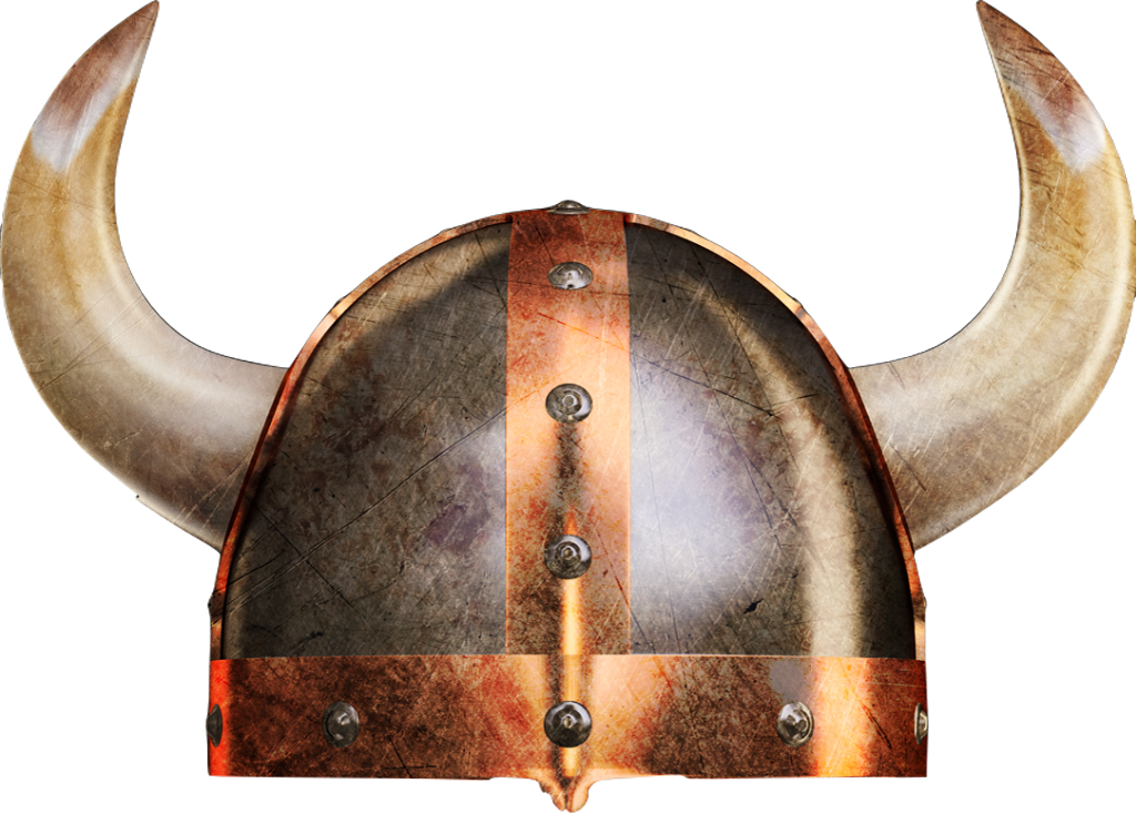 Viking Horned Helmet Illustration