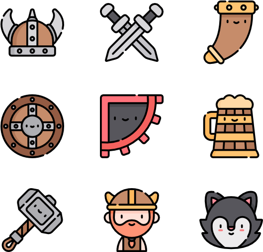 Viking Icons Set