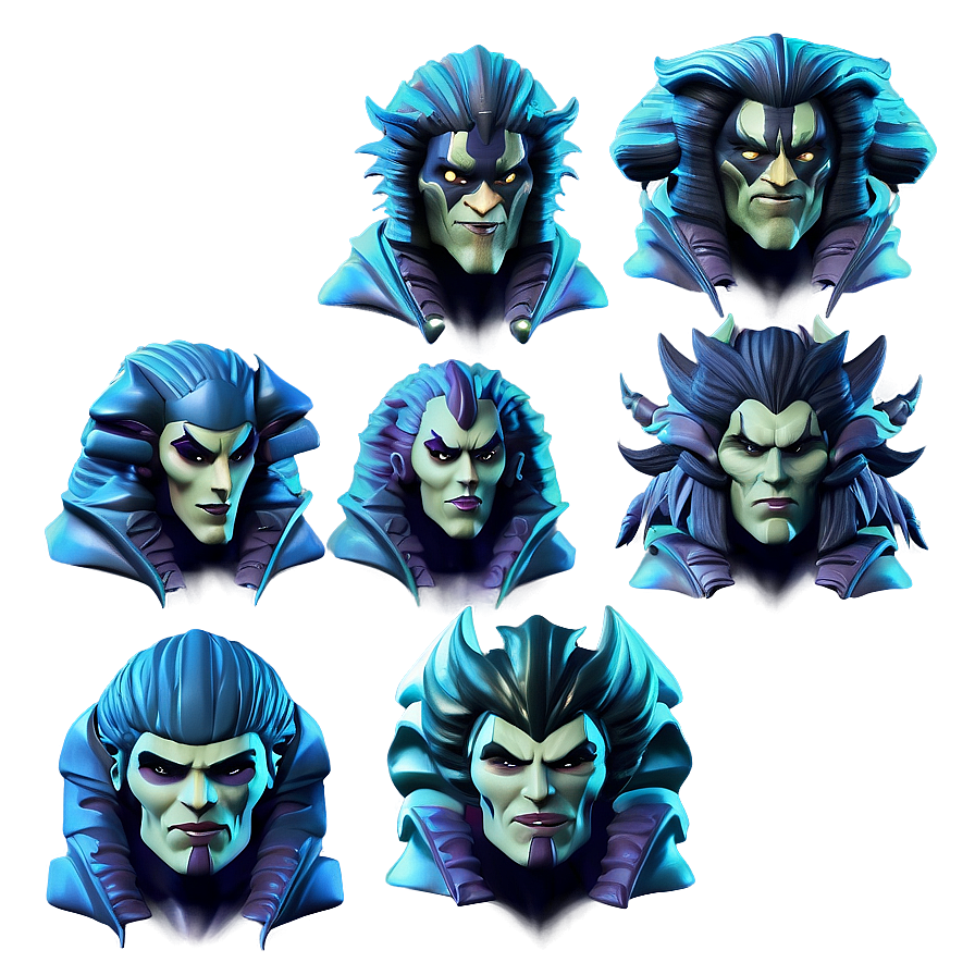 Villain Characters Showcase Png 71