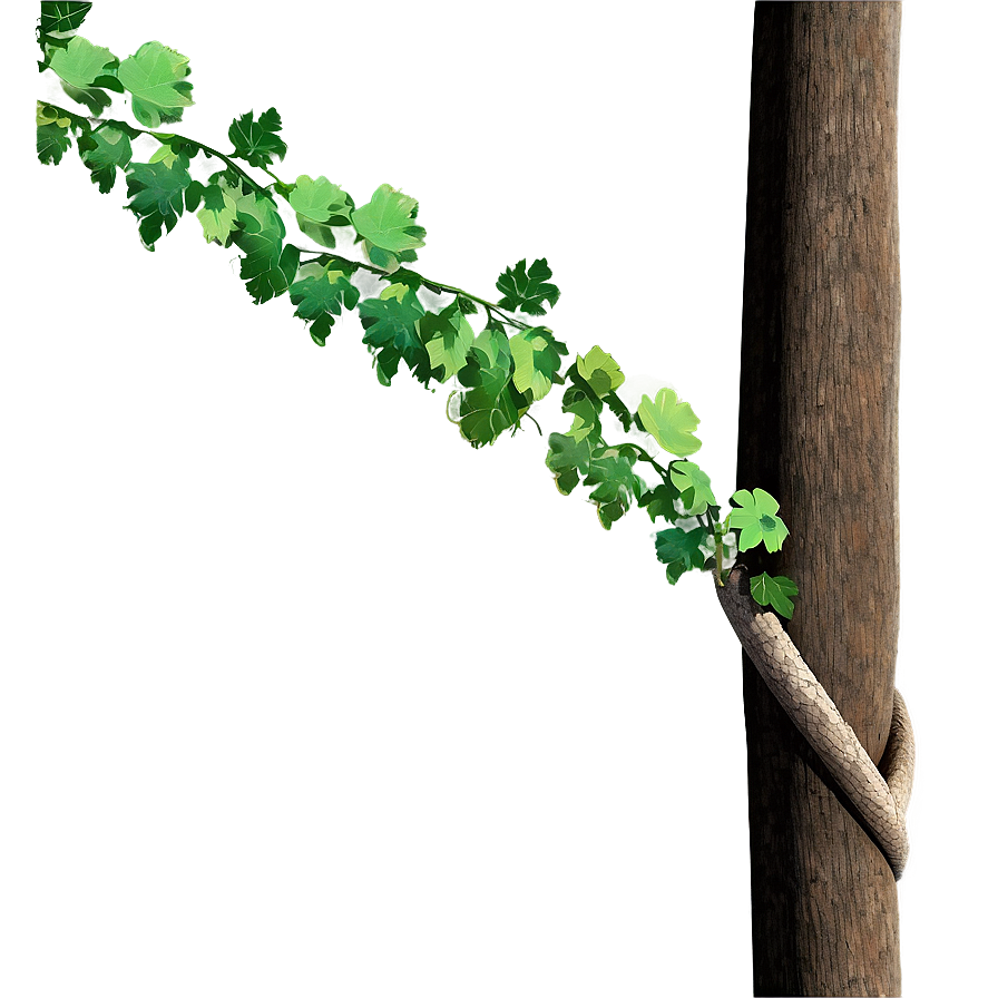 Vine Climbing Wooden Pole