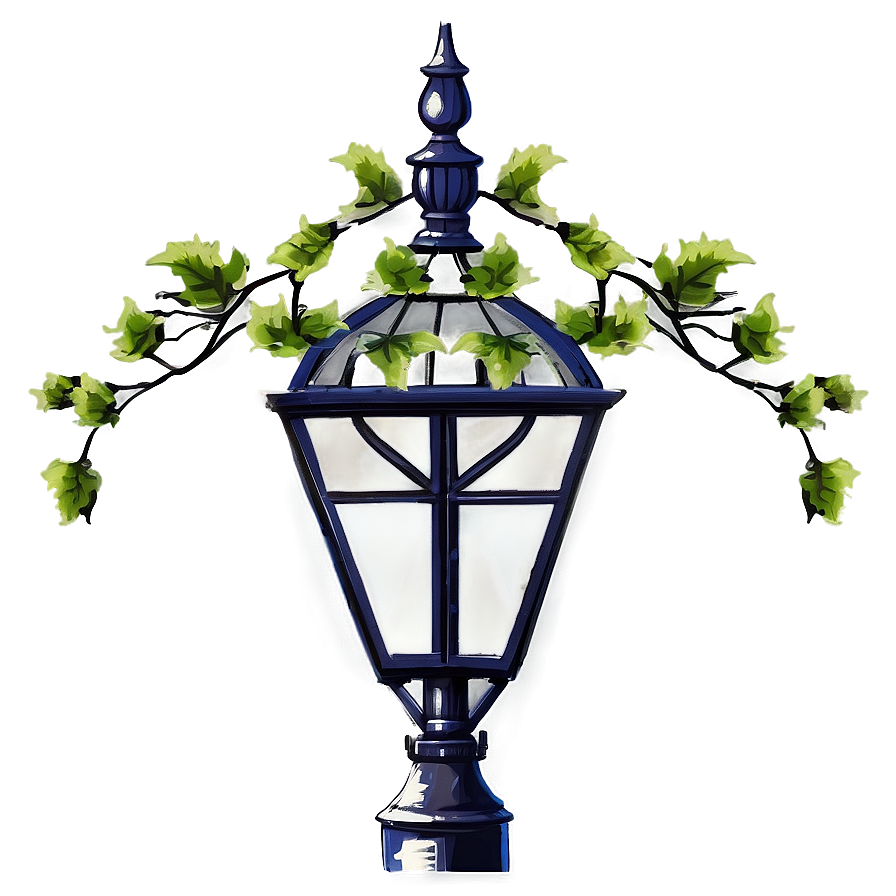 Vine Covered Streetlight Png 05042024