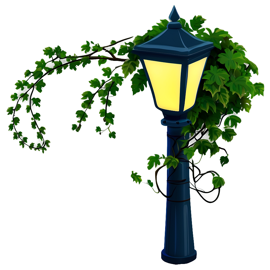 Vine Covered Streetlight Png Fvk