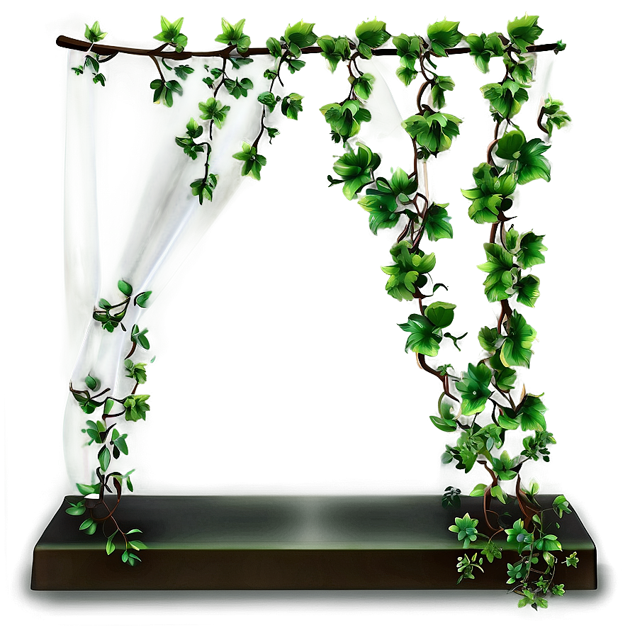 Vine Encased Glass Letter N