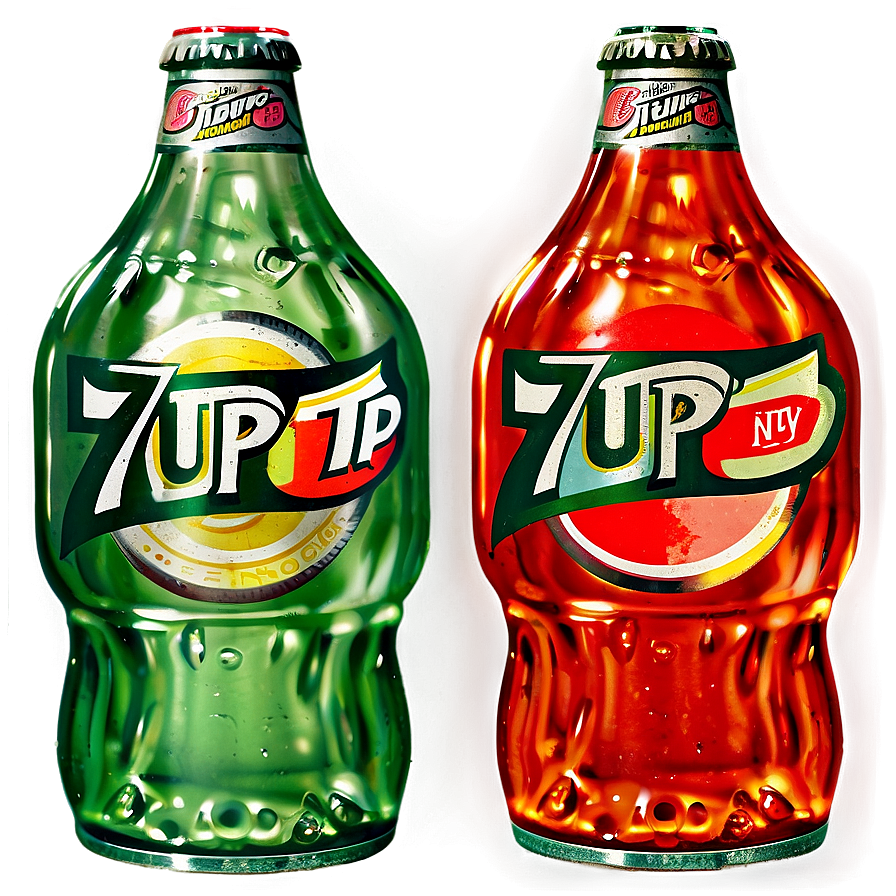 Vintage 7 Up Bottle PNG 18 PNG image with a transparent background, free high-resolution download