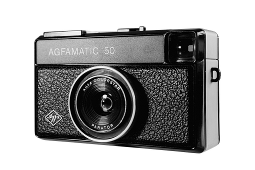 Vintage Agfa Agfmatic50 Camera PNG with transparent background
