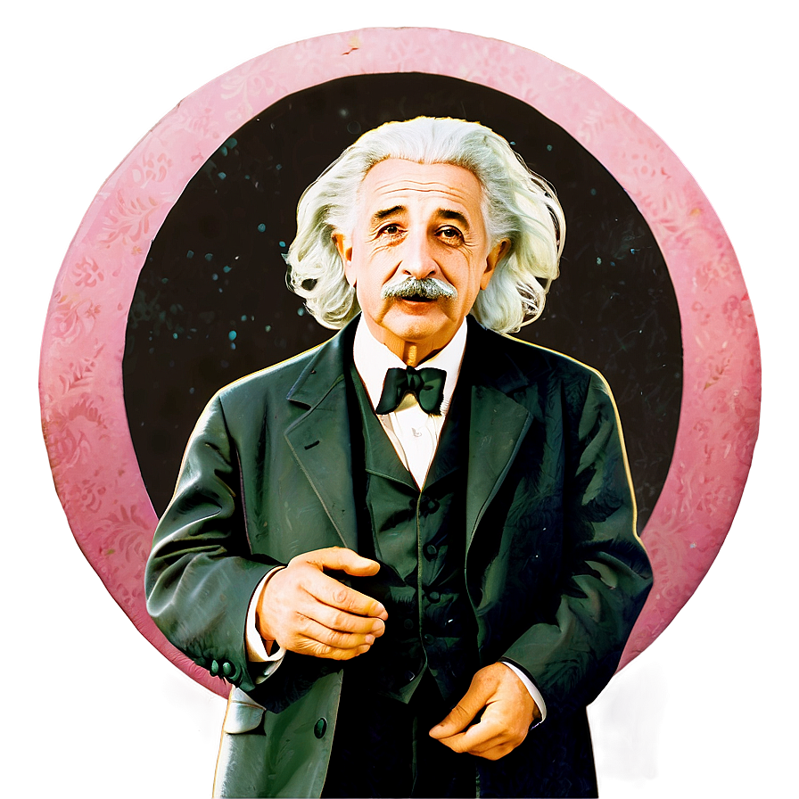 Vintage Albert Einstein Photo Png 06122024