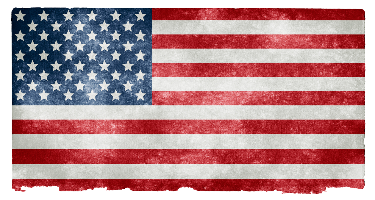 Vintage American Flag Texture PNG with transparent background