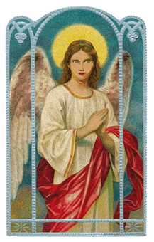 Vintage Angel Illustration PNG with transparent background
