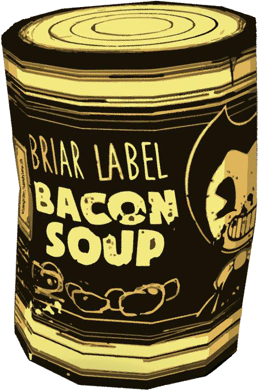 Vintage Bacon Soup Can Illustration