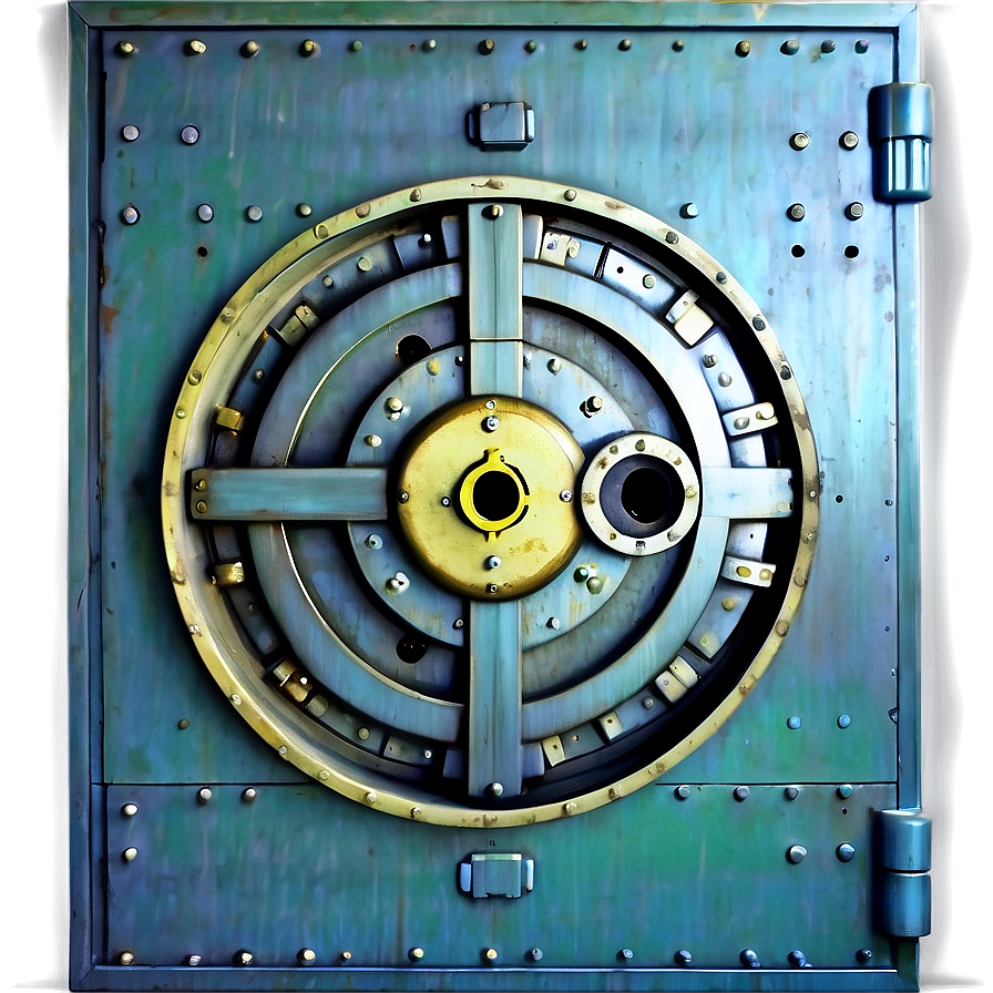 Vintage Bank Vault Door Png Sux