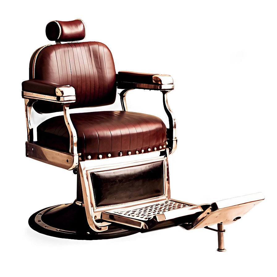 Vintage Barber Chair Png 06282024