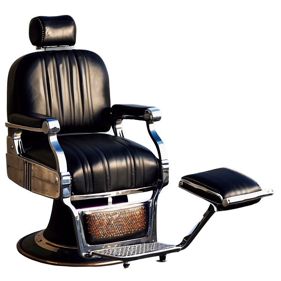 Vintage Barber Chair Png 06282024