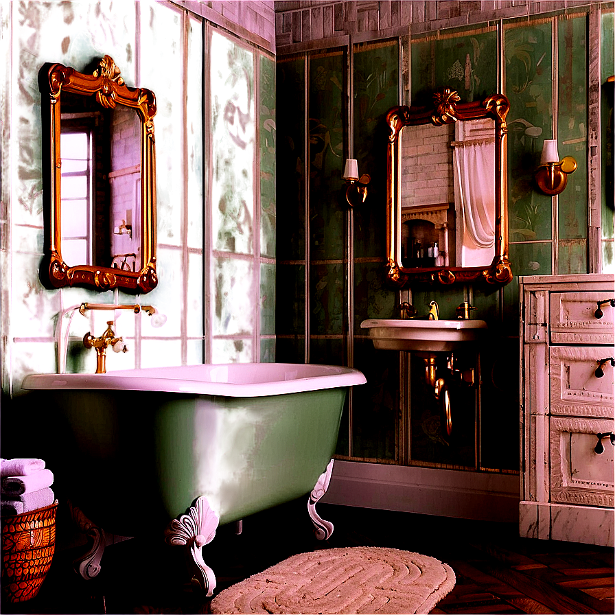 Vintage Bathroom Decor Inspiration Png 40