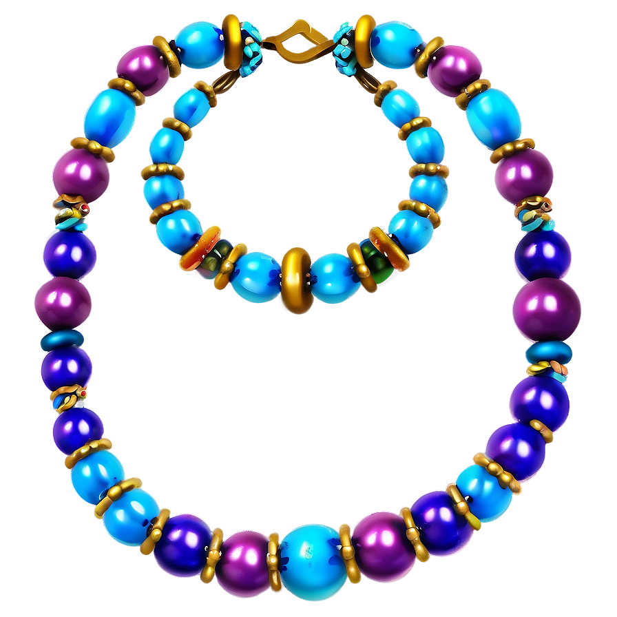 Vintage Beads Set PNG hul11 PNG with transparent background