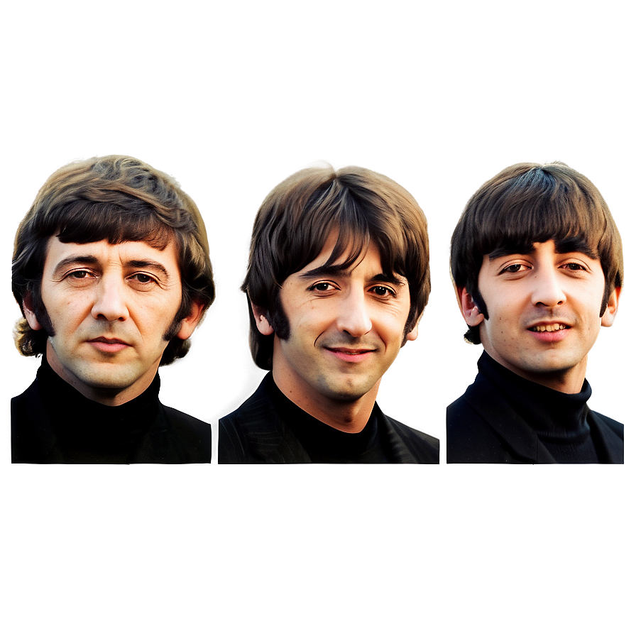 Vintage Beatles Poster PNG 85 PNG with transparent background