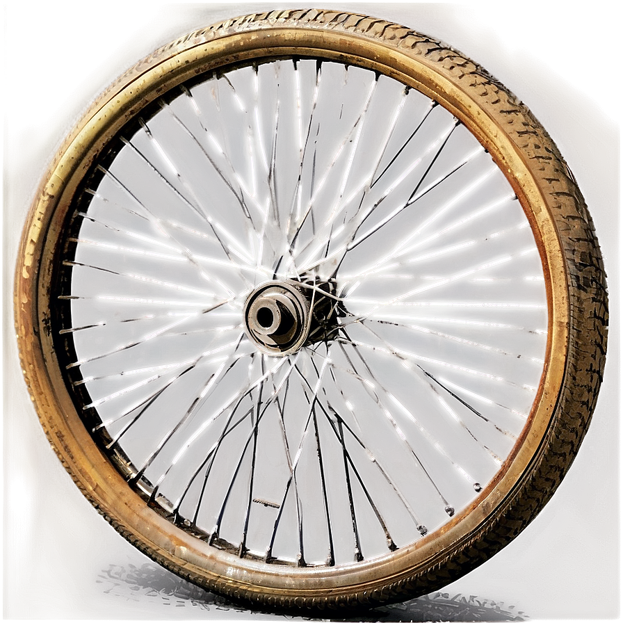 Vintage Bike Wheel Png 06282024