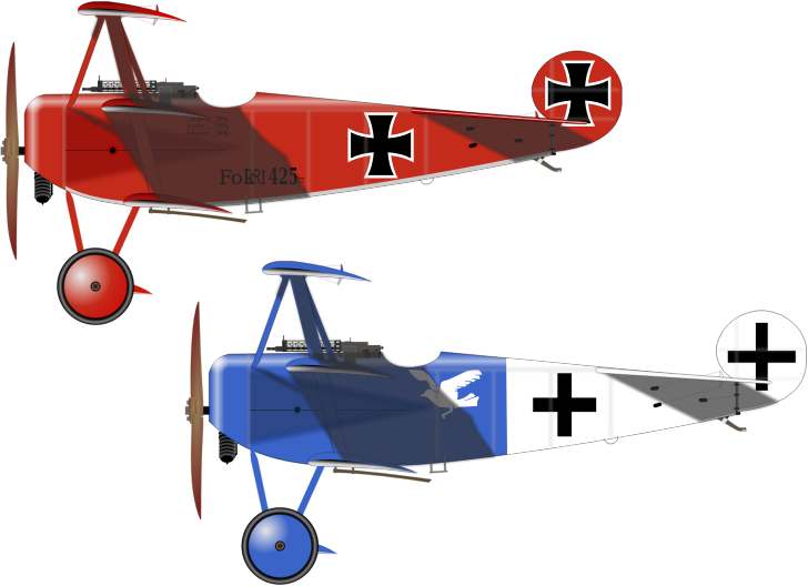 Vintage_ Biplanes_ Illustration