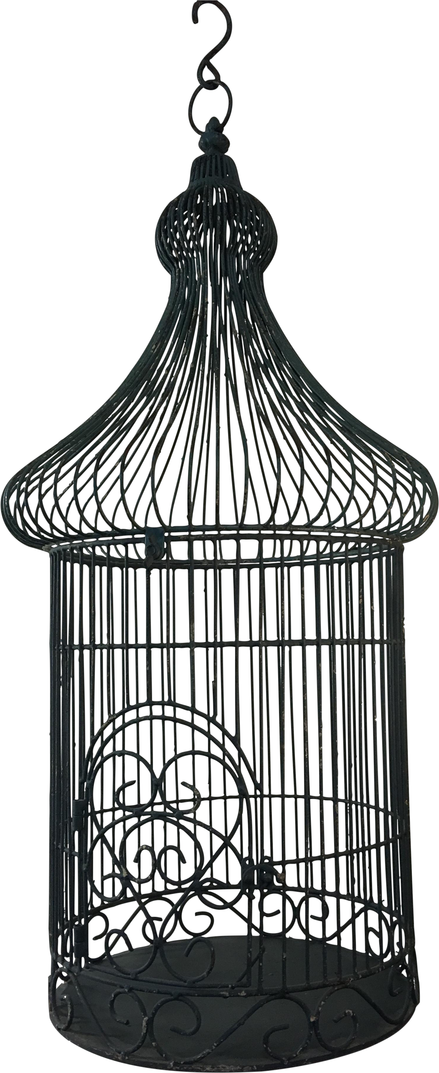 Vintage Black Birdcage