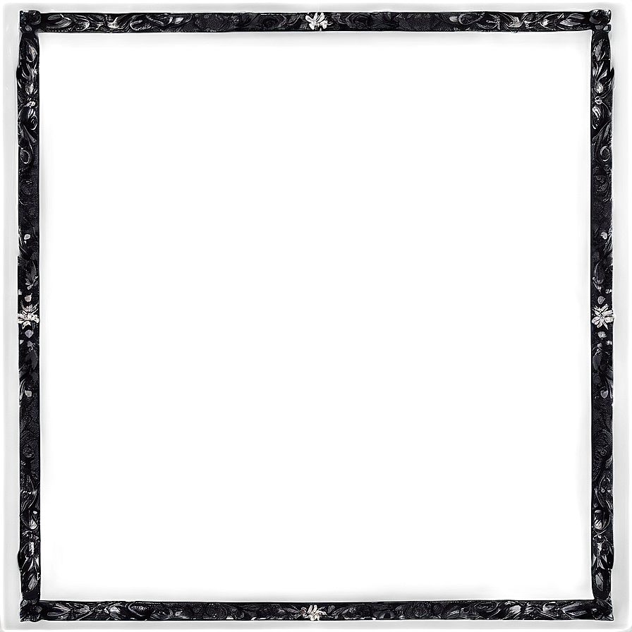 Vintage Black Frame PNG 79 PNG image with a transparent background, free high-resolution download