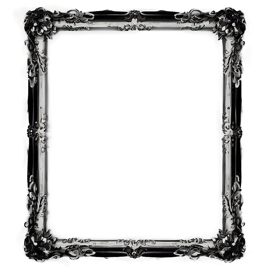 Vintage Black Frame Png 93