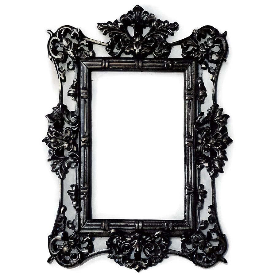 Vintage Black Frame PNG omb94 PNG image with a transparent background, free high-resolution download