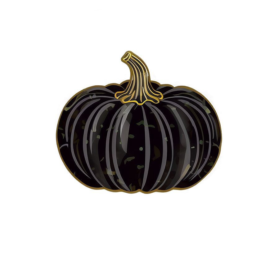 Vintage Black Pumpkin Png 61