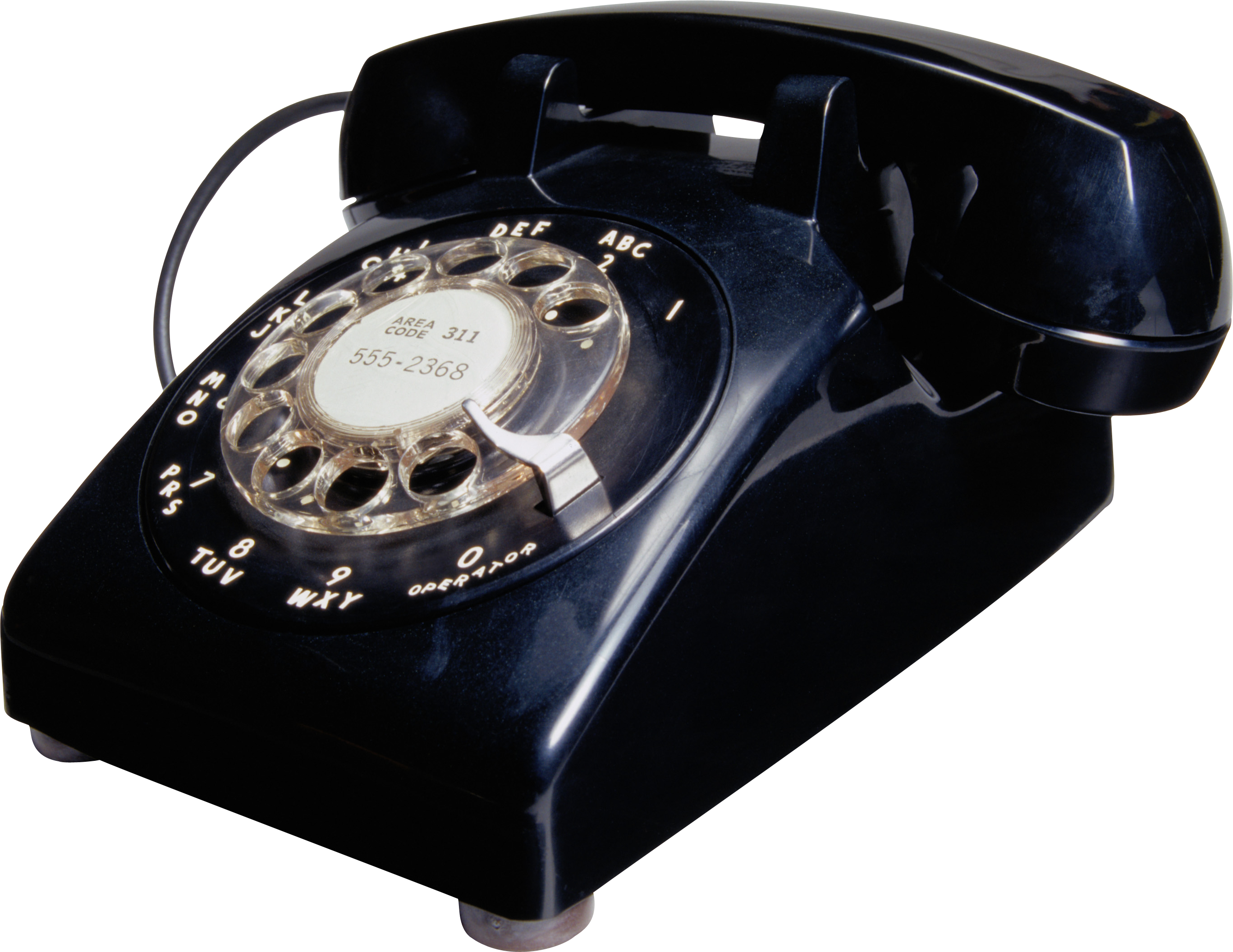 Vintage Black Rotary Telephone