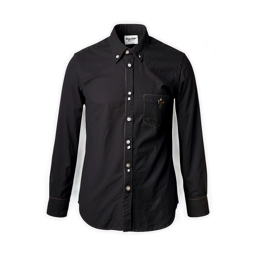 Vintage Black Shirt Png 47