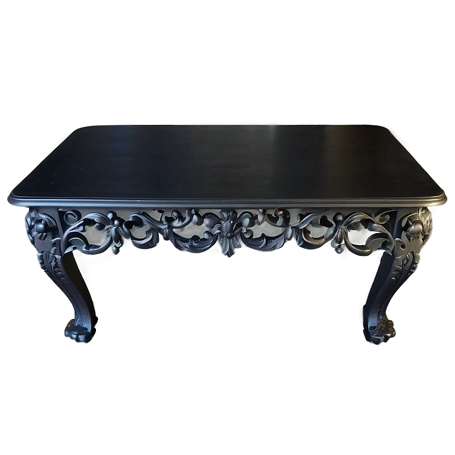 Vintage Black Table Png Rqt