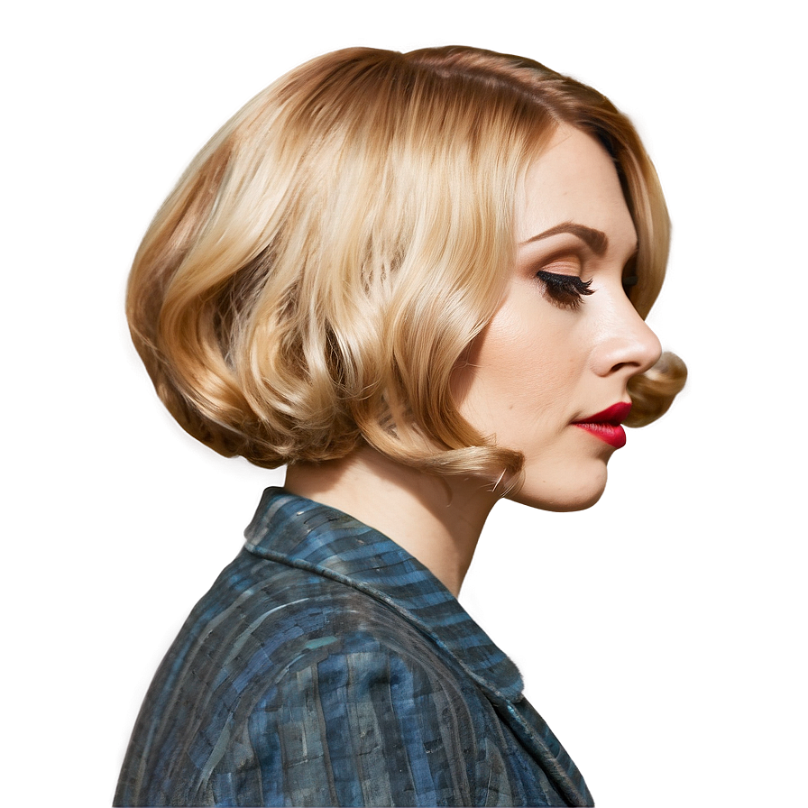 Vintage Blonde Hairstyle Png 05252024