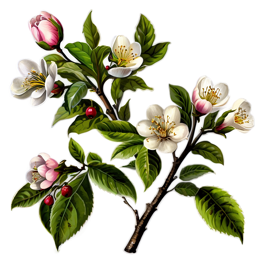 Vintage Blossom PNG 30 PNG with transparent background