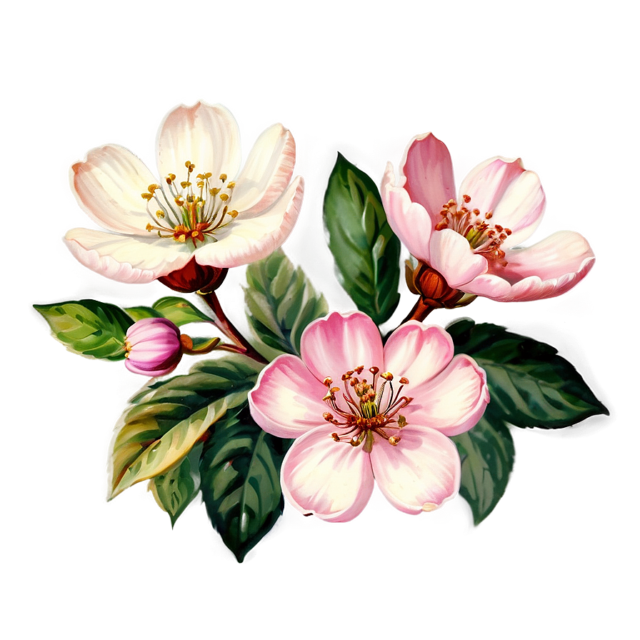 Vintage Blossom PNG jxc PNG with transparent background