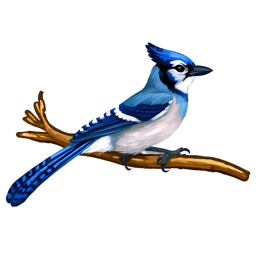 Vintage Blue Jay Illustration Png Fmy80