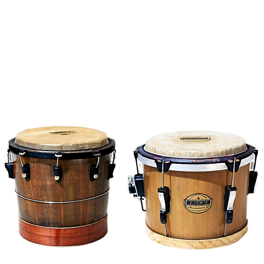 Vintage Bongo Drums PNG ptt PNG with transparent background