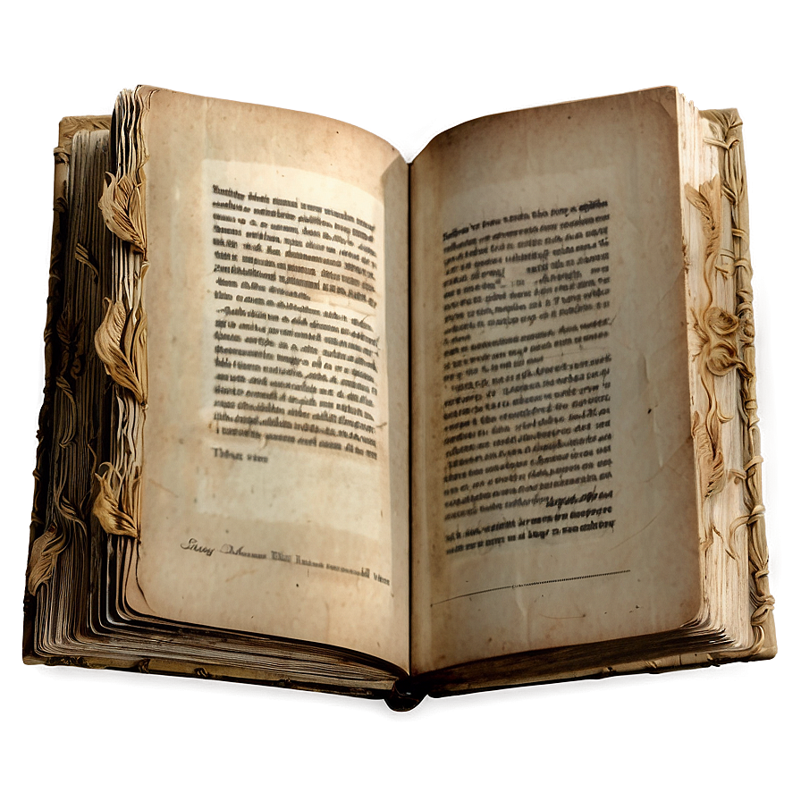 Vintage Book Page Png Sih