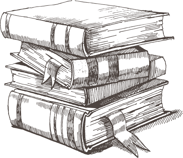 Bookstack - Black And White Stack Of Books, HD Png Download PNG with transparent background
