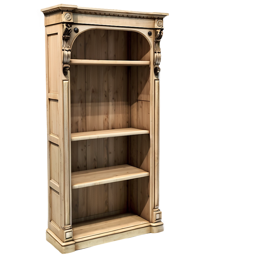 Vintage Bookshelf Png Wnp