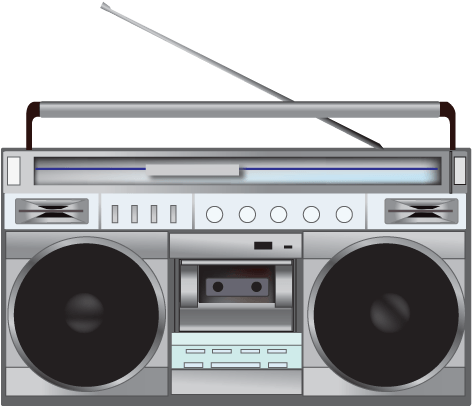 Electronics - Boombox Radio Png PNG with transparent background