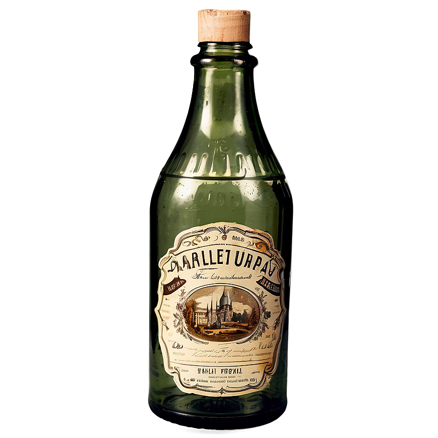 Vintage Bottle PNG 05242024 PNG with transparent background