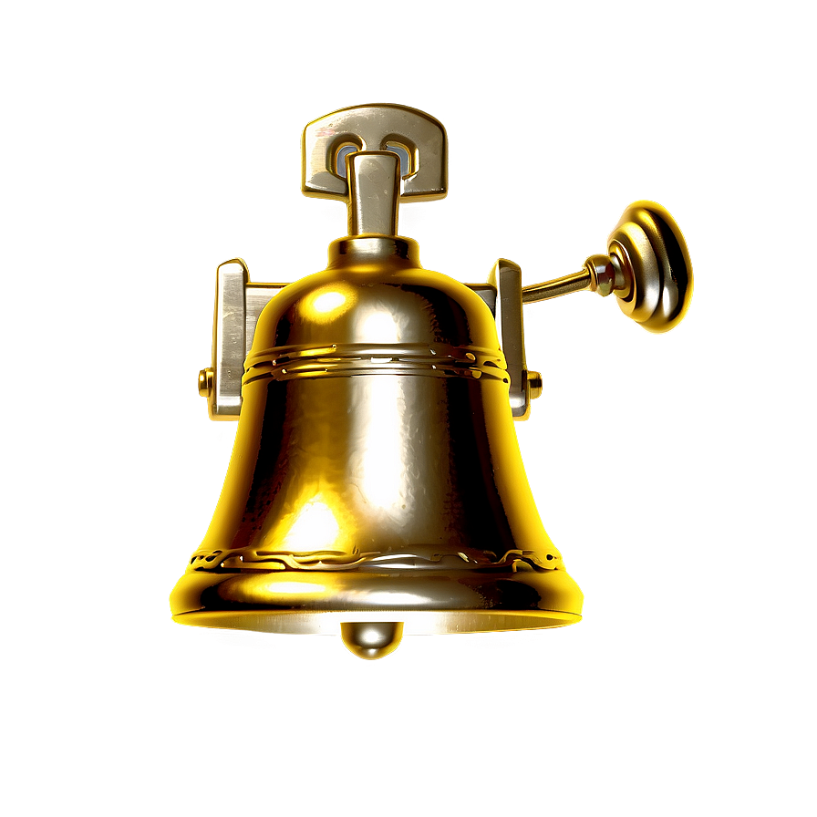 Vintage Brass Bell Png 64