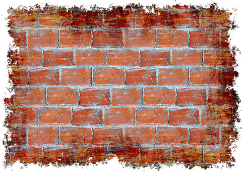 Vintage Brick Wall Texture PNG image with a transparent background, free high-resolution download