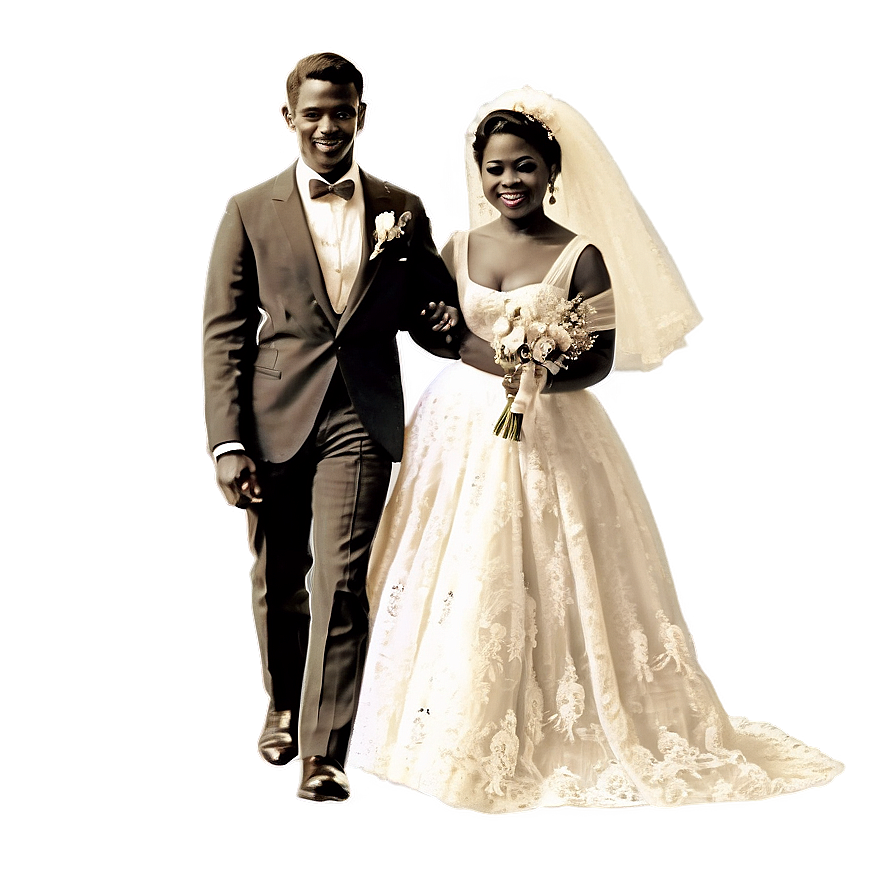 Vintage Bride And Groom Png Fqu87